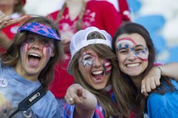 Las hinchas norteamericanas