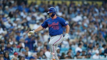 El pelotero de la novena de New York conectó dos home runs para producir cinco de las seis carreras con las que vencieron a los Dodgers.