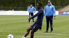 11/03/17 ENTRENAMIENTO DEL DEPORTIVO DE LA CORU&Ntilde;A
 Marlos Moreno , Pepe Mel