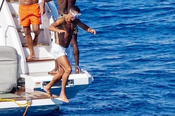 Cristiano Ronaldo y Georgina Rodríguez disfrutaron en las Islas Baleares de sus vacaciones.