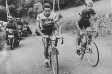 Federico Mart¨ªn Bahamontes gan¨® la clasificaci¨®n de la monta?a del Giro de Italia de 1956, afianzando as¨ª el gran escalador que era.