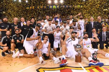 El Real Madrid campeón de la Liga Endesa.
