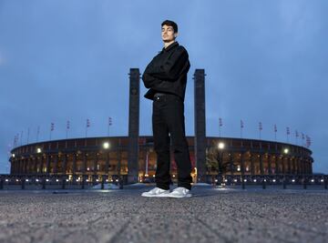 Diogo Leite, frente al Estadio Olímpico de Berlín, posa para AS.