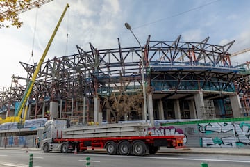 Vista general de las obras del nuevo estadio del FC Barcelona en Spotify Camp Nou.