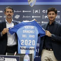Rueda de prensa de Víctor tras su renovación con el Málaga