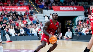 UCAM Murcia contra el Real Madrid en un partido de Liga ACB.