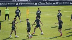 Entrenamiento del M&aacute;laga, imagen de archivo.