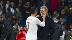 Cristiano, con Blanc tras el Madrid-PSG de Champions