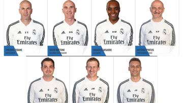 Zidane y su cuerpo técnico ya aparecen en la web del Madrid