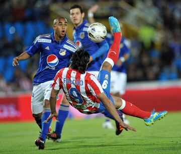 Falcao con Atlético de Madrid vs Millonarios