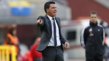 Lobera, en su último partido.