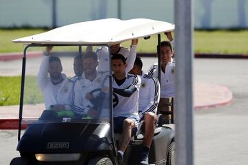 Argentina entrena antes de su debut en el Mundial