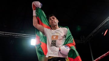 Sergio García en su último combate en Torrelavega.