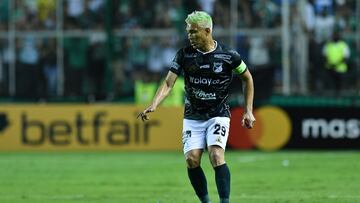 Teófilo Gutiérrez en un partido del Deportivo Cali en Libertadores.