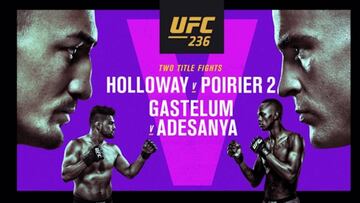 Cartel del UFC 236.