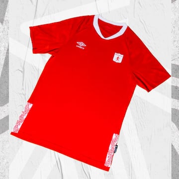 Esta es la camiseta principal (roja) de América de Cali para 2020.