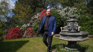 Rafa Benítez posa para AS en los jardines de West Kirby, a las afueras de Liverpool.