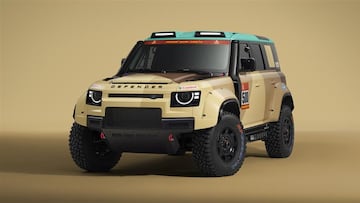 Defender con el que participará Stephane Peterhansel en su vuelta al Dakar.