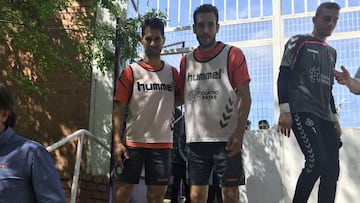 Sergio ensaya con Moyano como pareja de Kiko en la zaga