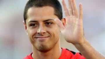 'Chicharito' es, de momento, delantero del Manchester.
