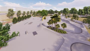 Recreación 3D del nuevo skatepark Gulliver de Valencia.