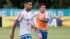 Falcao, James y mucha humedad en primer entrenamiento de Colombia