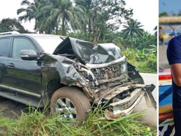 Samuel Eto'o se ha visto involucrado en una colisión con otro vehículo mientras circulaba por una región de Camerún. Al parecer, el coche de Eto'o fue embestido por un autobús mientras atravesaba una zona de Nkongsamba. 