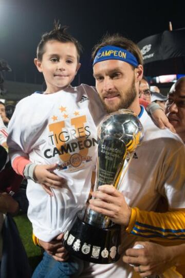 Gerardo Lugo llegó a Tigres en el Apertura 2013 y el domingo pasado se coronó en el Apertura 2015 luego de que los de la UANL superaran a los Pumas en penales.