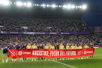 Partido primera división de LaLiga entre el Real Valladolid Club de Fútbol
 y el Fútbol Club Barcelona.