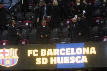 Joan Laporta, nuevo presidente del Barcelona, en el palco.