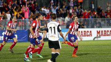 El Atlético remontó al Valencia en la Copa de la Reina.