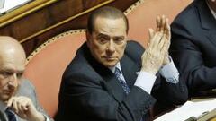 El expresidente italiano Silvio Berlusconi el 30 de abril en el Senado de Roma. 