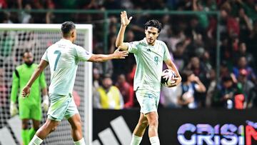 Raul Jimenez celebrates his goal 1-0 of Mexico during the Quarterfinals second leg match between Mexican National Team (Mexico) and Honduras as part of the Concacaf Nations League 2024-2025 at Nemesio Diez Stadium on November 19, 2024 in Toluca, Estado de Mexico, Mexico.