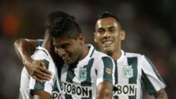 Atl&eacute;tico Nacional festeja la victoria 2-1 en el juego de ida de la Superliga