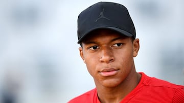 El delantero franc&eacute;s del M&oacute;naco, Kylian Mbapp&eacute;, durante un partido.