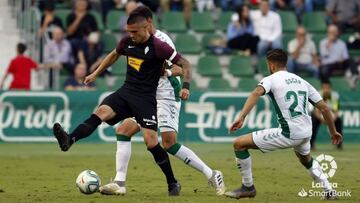 Victoria del Sporting frente al Elche.