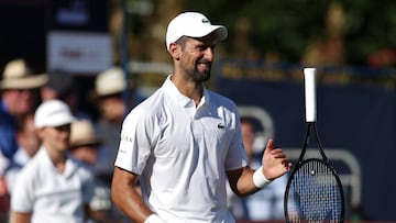 Novak Djokovic, contra Karen Khachanov en Hurlingham.