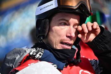 Shaun White, entre lágrimas en su retirada.