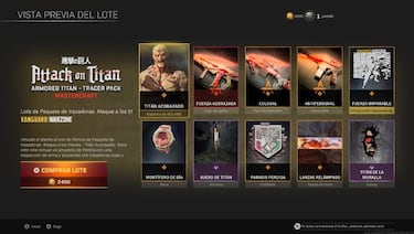 Shingeki no Kyojin llega a Call of Duty Warzone; precio, contenido...