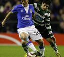 Miguel Veloso sostiene al Sporting de Lisboa ante el Everton de Arteta