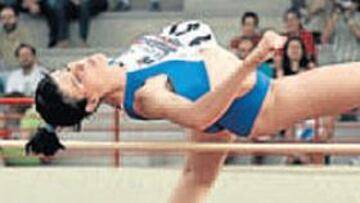 <b>LA MÁS ALTA. </b>Ruth Beitia, plusmarquista española.