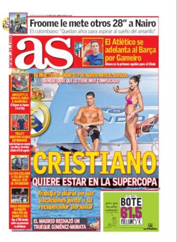 Las portadas de AS de julio