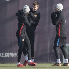 El Barcelona entrena con la mente puesta en el Real Madrid