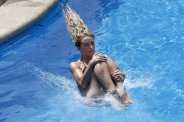 El sensual piscinazo de la Reina del Festival de Viña