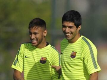 Neymar y Luis Suárez.