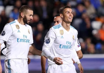 Karim Benzema y Cristiano Ronaldo.