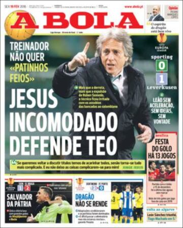 Portadas de la prensa mundial