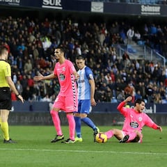 Indignación en la afición del Lugo por el arbitraje en Málaga