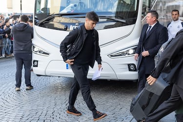 La llegada del Real Madrid a Leipzig