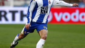 Torrej¨®n en un partido con el Espanyol